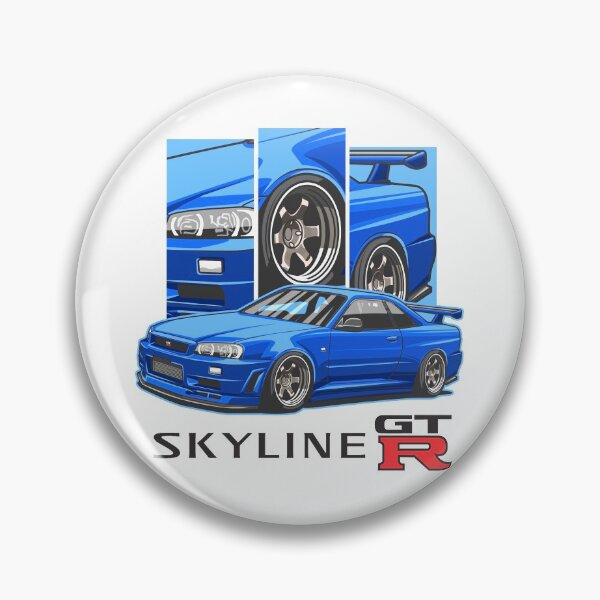 Item preview, Nissan Skyline GTR R34 Nismo Vspec Bayside Blue @aj_works01 Sticker designed and sold by AJ Works ..