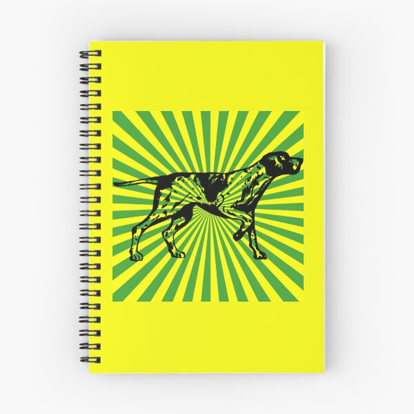 Item preview, Pointing GSP - Green and Yellow Stripes designed and sold by Sunflower5576.