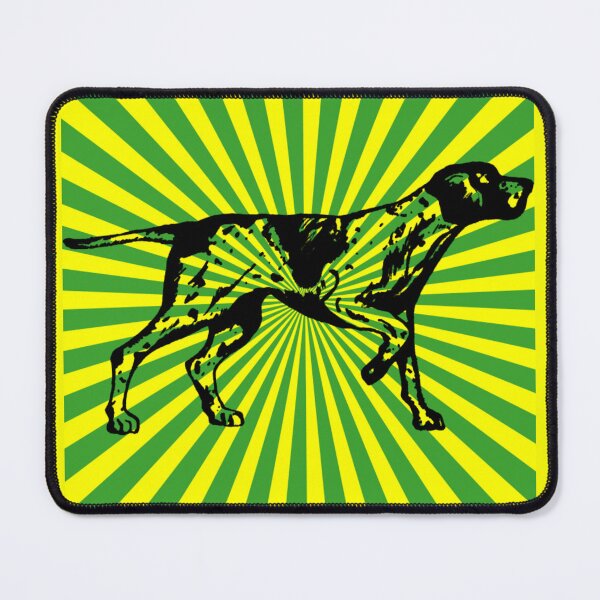 Item preview, Pointing GSP - Green and Yellow Stripes designed and sold by Sunflower5576.