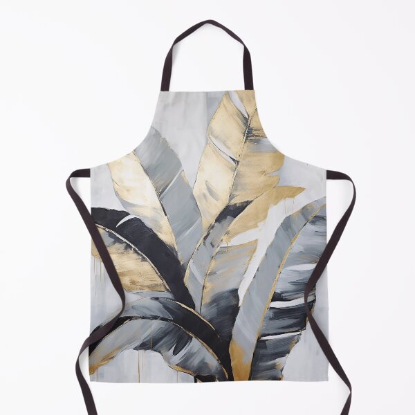 Item preview, Modern European ink and gold foil banana leaf 30 designed and sold by UnaWu533.