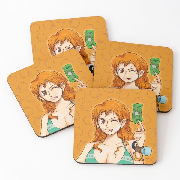 Item preview, Navigator Nami - One Piece + icon background designed and sold by BlakeRADcliff.