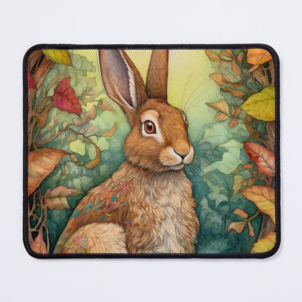 Item preview, Mystic hare in fairy forest designed and sold by irinatsy.