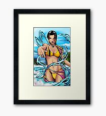 Water bender Framed Print