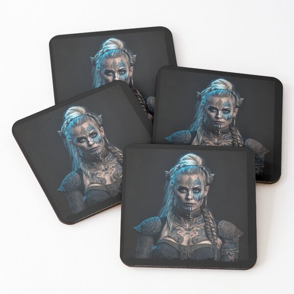 Item preview, Viking Shield Maiden, Barbarian Woman Portrait, Warrior. designed and sold by Xylos247.