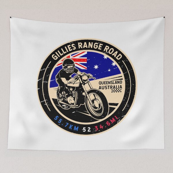 Item preview, Gillies Range Road | Australia | Motorcycle designed and sold by KrisSidDesigns.