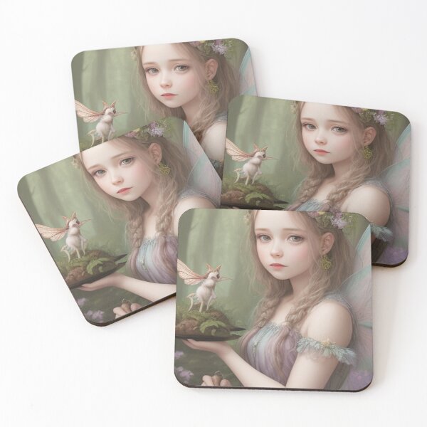 Item preview, Mystical Encounter: Fairy and Enchanted Companion in the Forest designed and sold by GoodWitch24.