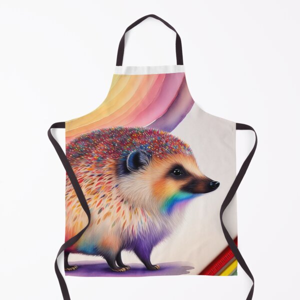 Item preview, Cute Hedgehog Rainbow Bridge Watercolour style designed and sold by Magical-bear.