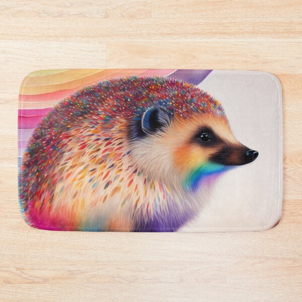 Item preview, Cute Hedgehog Rainbow Bridge Watercolour style designed and sold by Magical-bear.