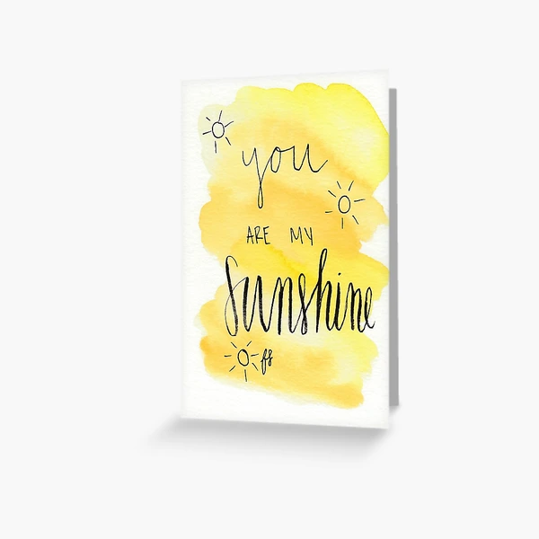 Melbourne Card You Are My Sunshine Melbourne Greeting Card 