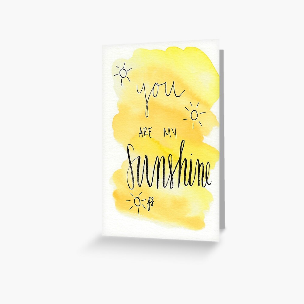 Melbourne Card You Are My Sunshine Melbourne Greeting Card 