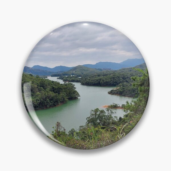 Item preview, mountain nature landscape looking at the river designed and sold by nancychong.