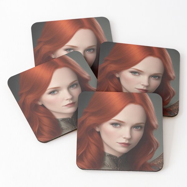Aperçu de l'œuvre Ginger Enchantress : Portrait de la grâce envoûtante d'une sorcière créée et vendue par GoodWitch24.