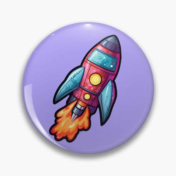 Item preview, Cosmic Adventures - Cartoon Space Rocket designed and sold by UrsaStick.