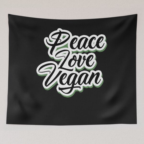 Item preview, Peace Love Vegan - Animal Love & Food designed and sold by ChrisFeil.