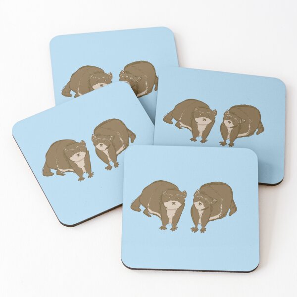 Item preview, Two otters background colour designed and sold by DangerousDesign.