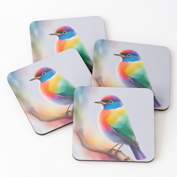 Item preview, Rainbow Hummingbird on the Treebranch Watercolour Style designed and sold by Magical-bear.