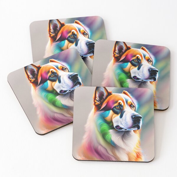 Item preview, Rainbow dog Watercolour style designed and sold by Magical-bear.