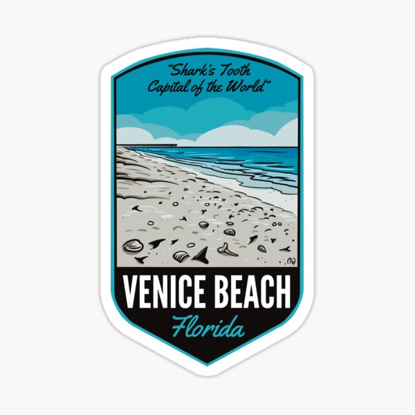 Item preview, Venice Beach FL Sharks Tooth Capital designed and sold by HalpinDesign.