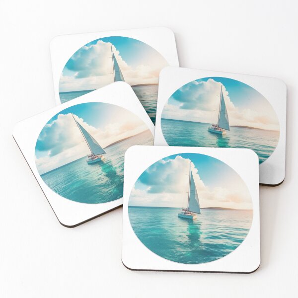 Item preview, Misty Serenity - Boat on the Lake Design designed and sold by UrsaStick.