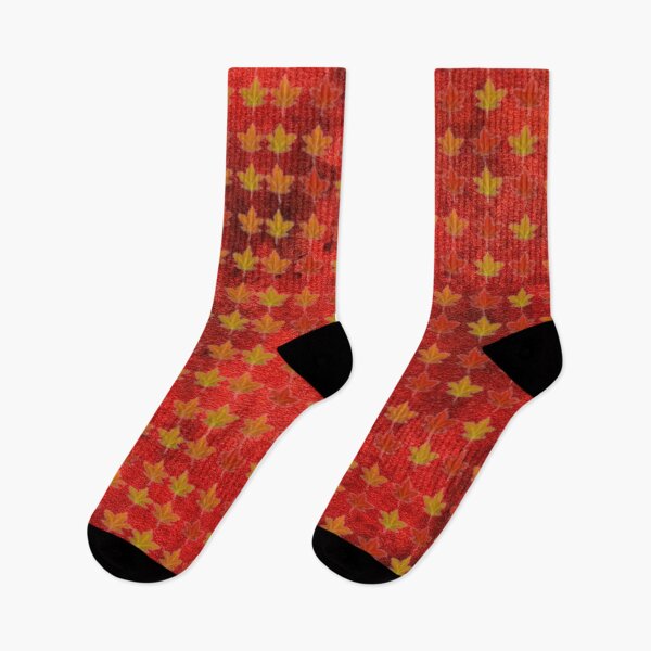 Item preview, Fall Leaves Pattern Red Shadow designed and sold by Profitrip.