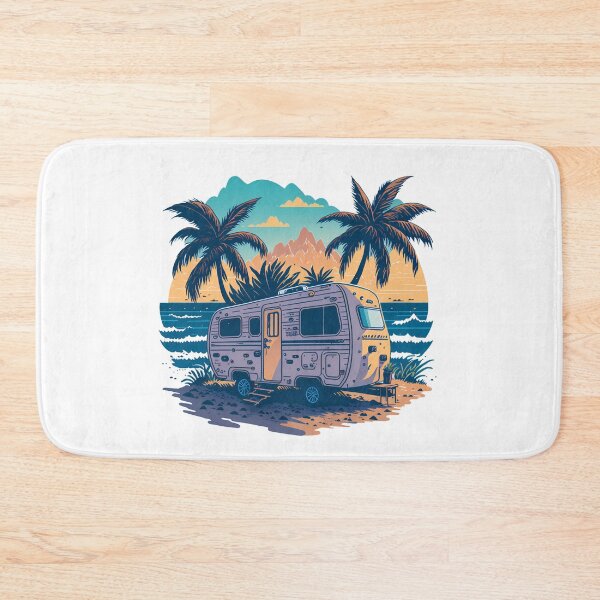 Item preview, caravan in the atlantic ocean with a sunset designed and sold by HAMDY-art.