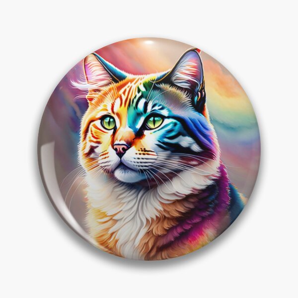 Item preview, Rainbow Cat Watercolour Style Hopeful Cat designed and sold by Magical-bear.