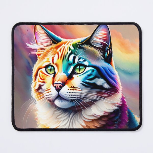 Item preview, Rainbow Cat Watercolour Style Hopeful Cat designed and sold by Magical-bear.