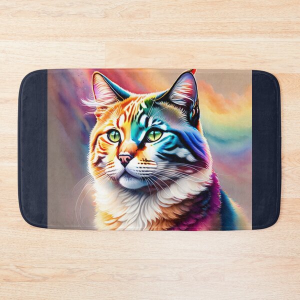 Item preview, Rainbow Cat Watercolour Style Hopeful Cat designed and sold by Magical-bear.