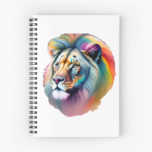 Item preview, Rainbow Lion Head Watercolour Style designed and sold by Magical-bear.