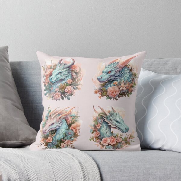Item preview, The four Floral Dragons designed and sold by MarcinCollie.