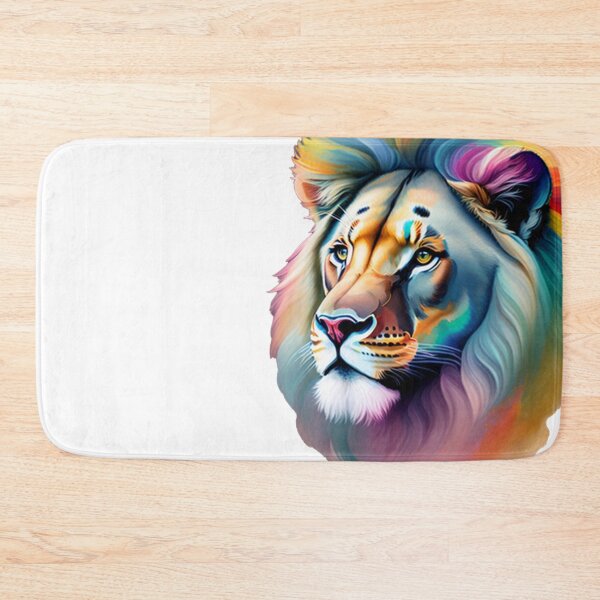 Item preview, Rainbow Lion Head Watercolour Style designed and sold by Magical-bear.