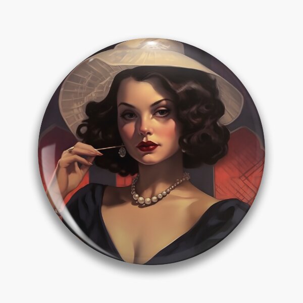 Item preview, Alluring Mystery - Femme Fatale Poster designed and sold by UrsaStick.