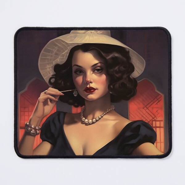 Item preview, Alluring Mystery - Femme Fatale Poster designed and sold by UrsaStick.