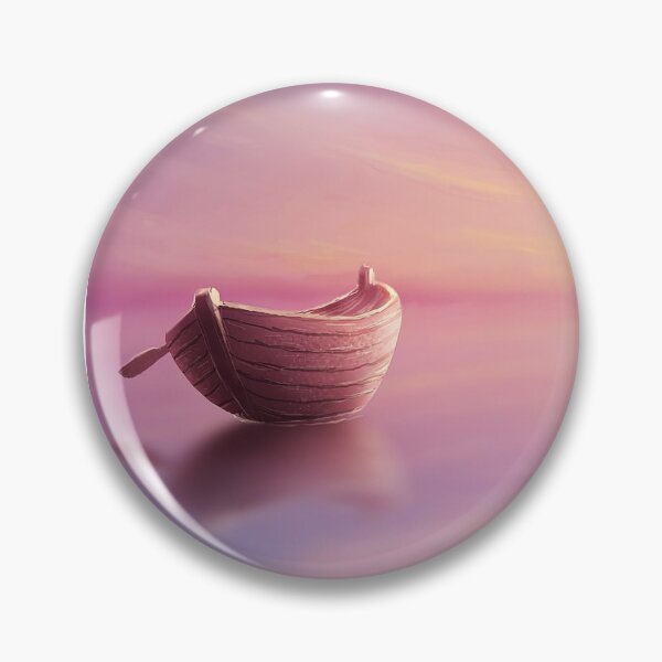 Item preview, Boat painting, river ,soft colors  designed and sold by Milad200.