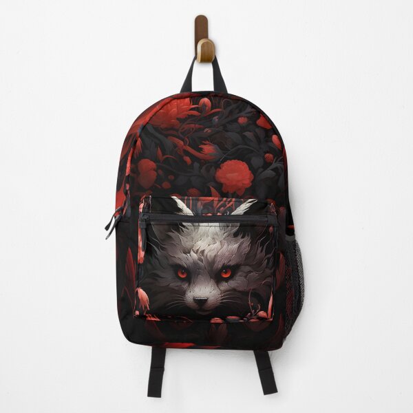 Item preview, Cute Wolf Cub in Dark Red Garden designed and sold by 20th-eclipse.
