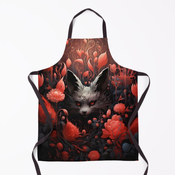 Item preview, Cute Wolf Cub in Dark Red Garden designed and sold by 20th-eclipse.