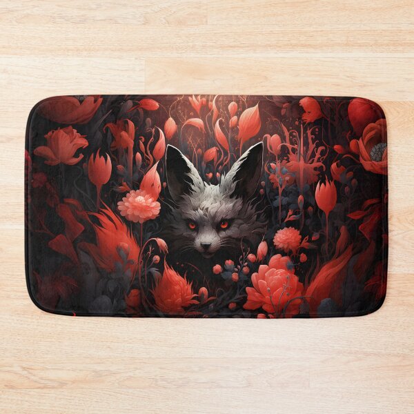 Item preview, Cute Wolf Cub in Dark Red Garden designed and sold by 20th-eclipse.