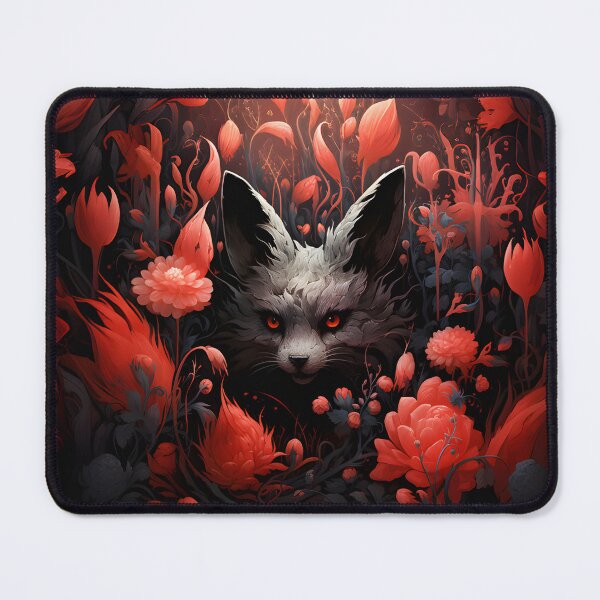 Item preview, Cute Wolf Cub in Dark Red Garden designed and sold by 20th-eclipse.