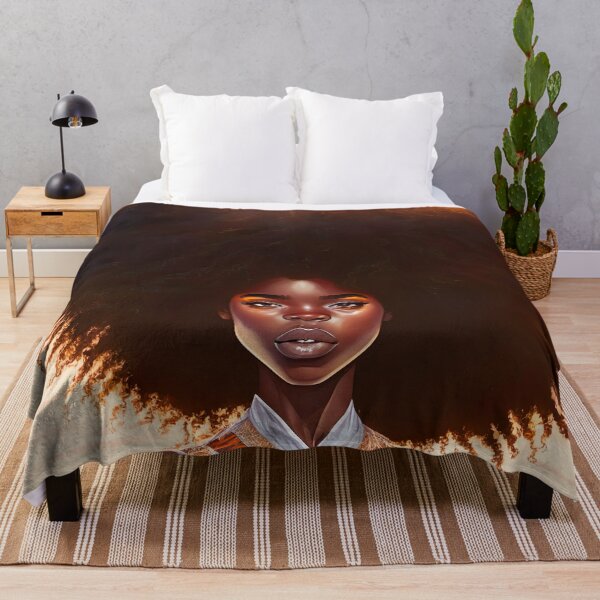 Item preview, [AI Art] African sunset woman with big hair designed and sold by Sissle.