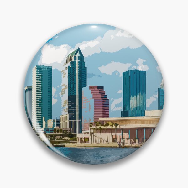 Item preview, Tampa, Florida, USA, Print designed and sold by summattodraw.