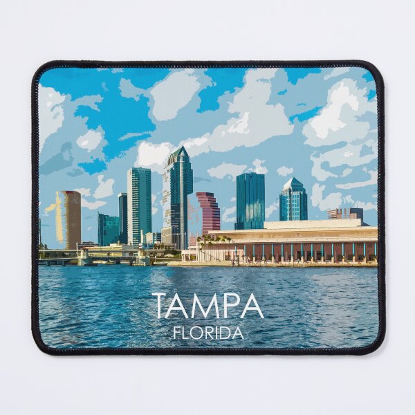 Item preview, Tampa, Florida, USA, Print designed and sold by summattodraw.