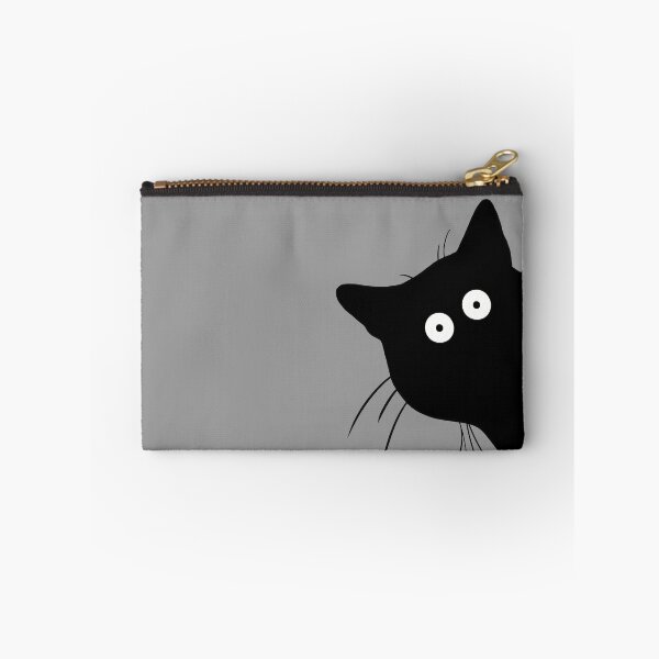 Item preview, Peeking black cat, hiding black cat, sneaky black cat designed and sold by fluffyfriends.