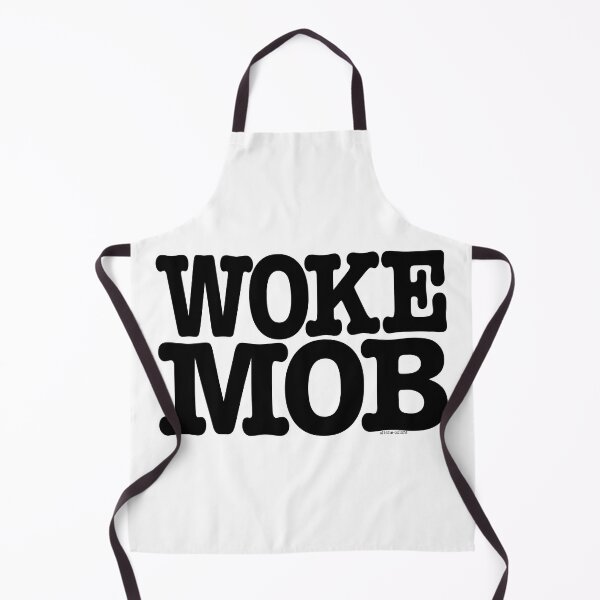 Item preview, WOKE MOB - black print for light backgrounds designed and sold by all-the-colors.