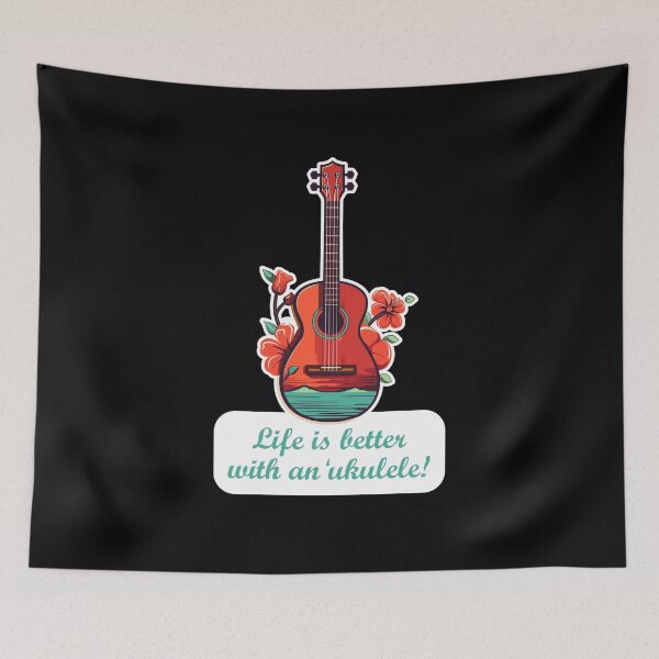 Item preview, Life is better with an ukulele! designed and sold by the99thstudio.