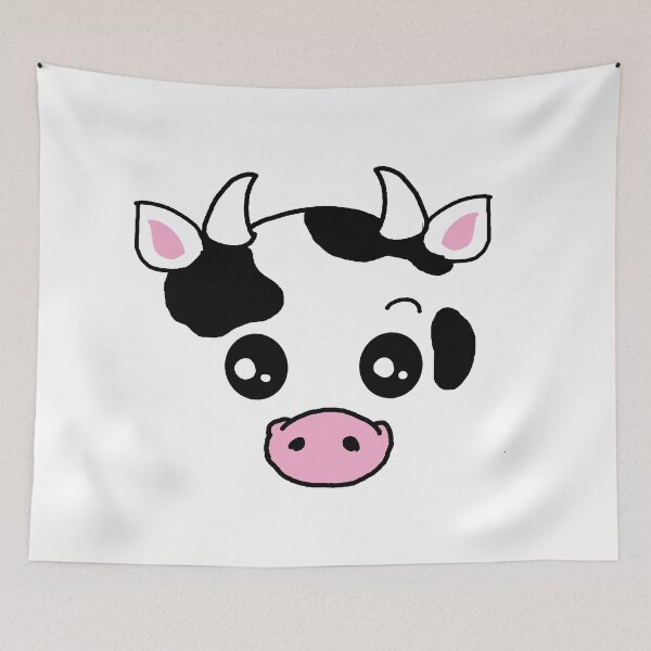 Item preview, Cute and happy cow face for animal lovers designed and sold by pandakainen.
