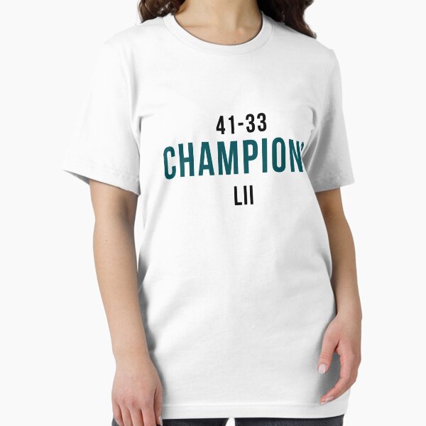 Vista previa del artículo con la obra «Campeones de los Eagles del Super Bowl 2018», diseñado y vendido por TrendJunky.