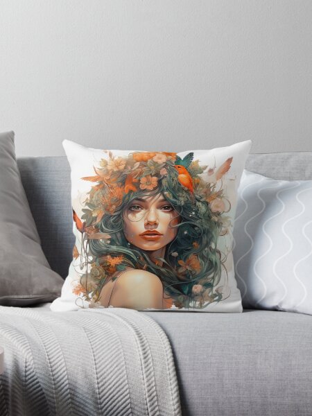 Vista previa del artículo con la obra «Elven Dryad - Impresión de arte digital», diseñado y vendido por Vril Design.
