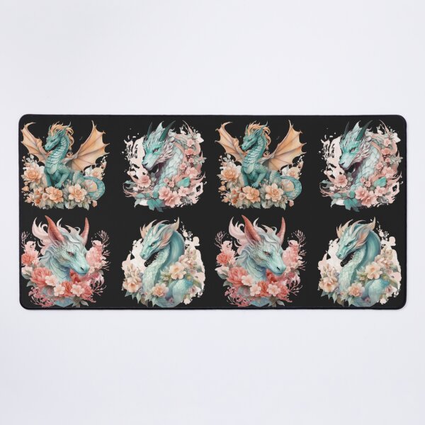 Item preview, Four Beautiful Dragons and Flowers designed and sold by MarcinCollie.
