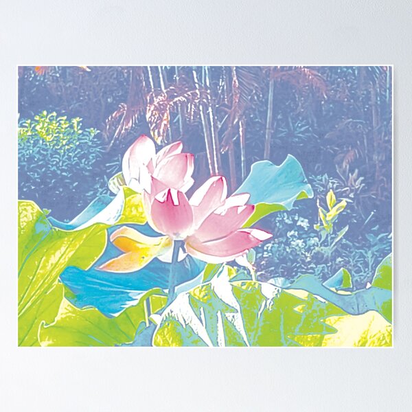 Item preview, Watercolor landscape of lotus flower picture designed and sold by nancychong.