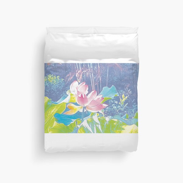 Item preview, Watercolor landscape of lotus flower picture designed and sold by nancychong.